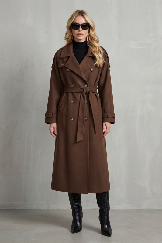 Women's Oversized Wool Trench Coat — Warm Everyday Style 2