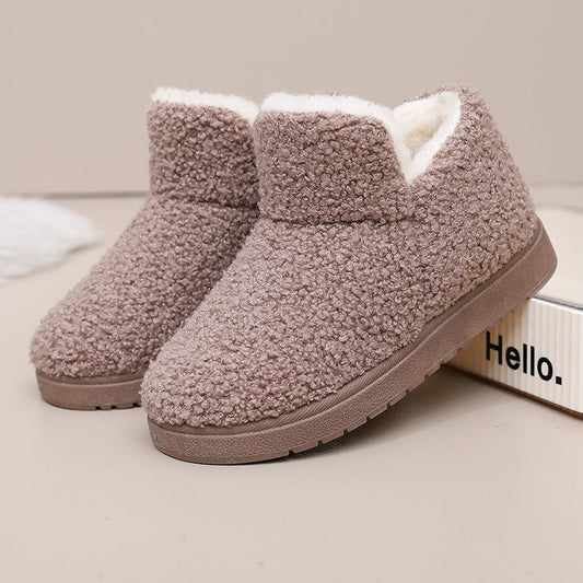 Women's Teddy Borg Fleece Slipper Boots — Ankle Slip-On 2