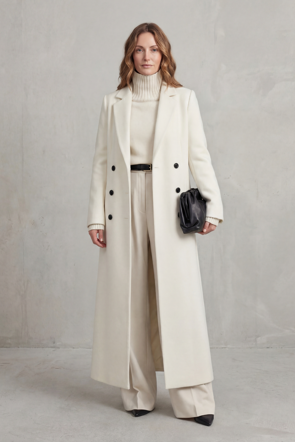 Women's Long Wool Coat — Tailored Fit, Sizes S–2XL 14