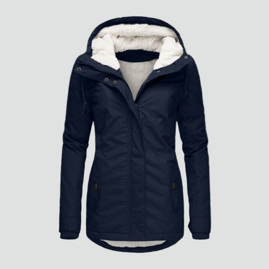 Women's Hooded Winter Jacket — Warm Fleece Lining S–3XL 2