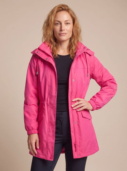Women's Water-Resistant Hooded Parka Coat — Plus Size L-5XL 2