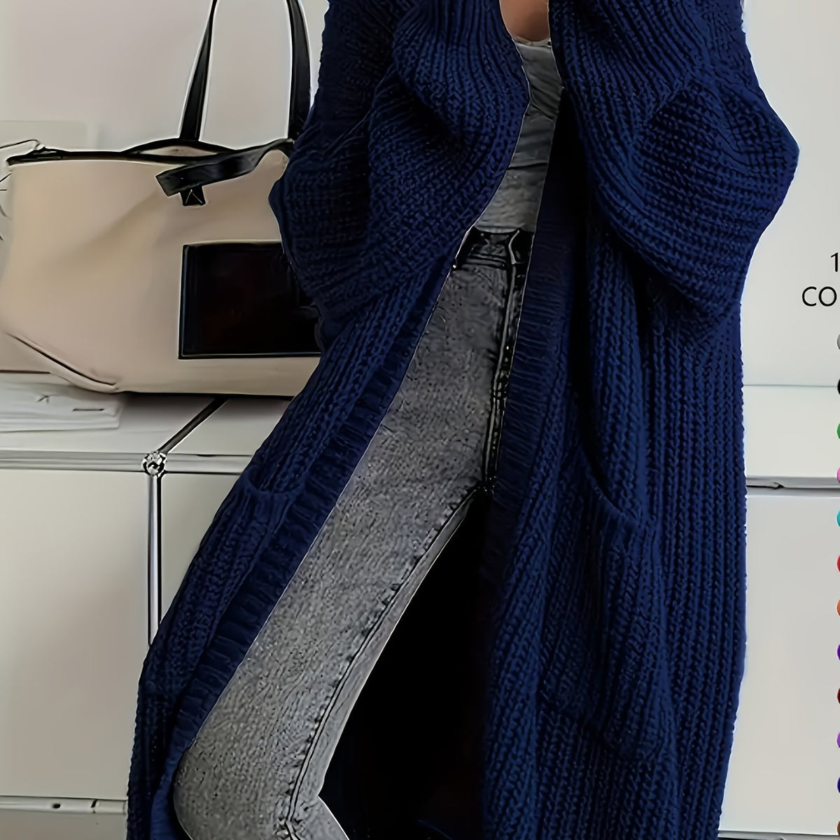 Soraya Cosy V-Neck Cardigan — Women's Relaxed Fit Sweater 9