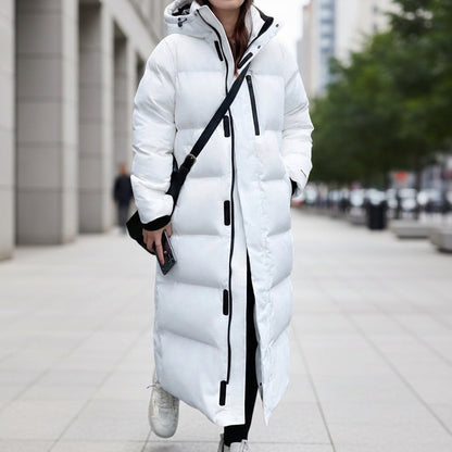 Long Quilted Hooded Puffer Parka — Waterproof Winter Coat 3