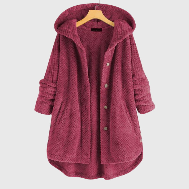 Reversible Fleece Jacket with Hood — Women's All-Season Coat 8