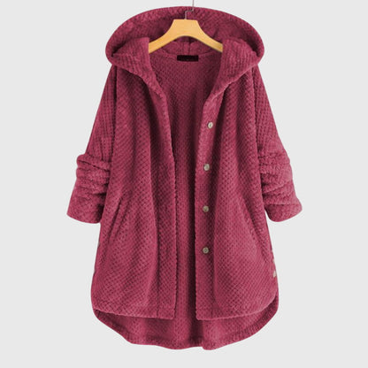 Reversible Fleece Jacket with Hood — Women's All-Season Coat 8