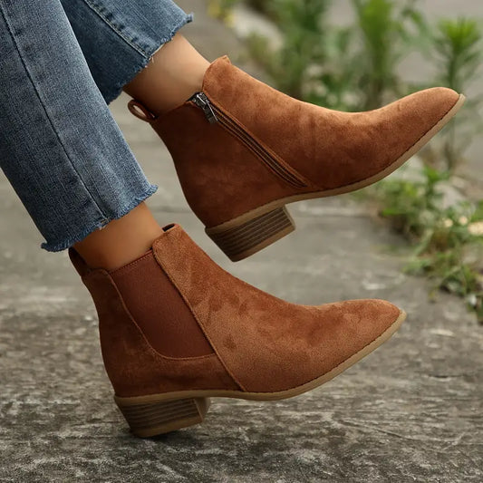 Anica Chelsea Boots — Premium Suede Women's Winter Boots 1