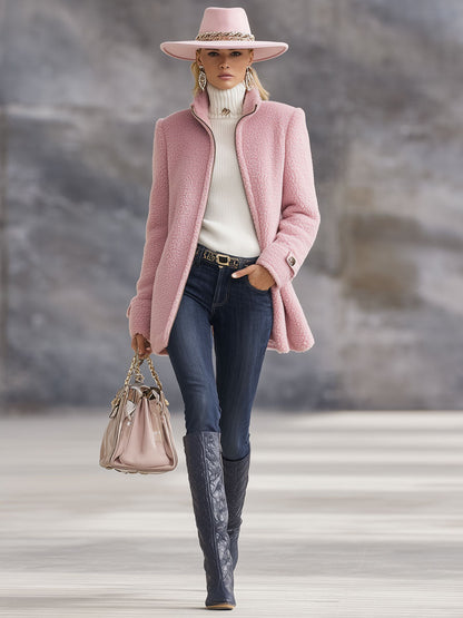 Women's Vintage Fleece Zip-Up Jacket — Relaxed Fit 2