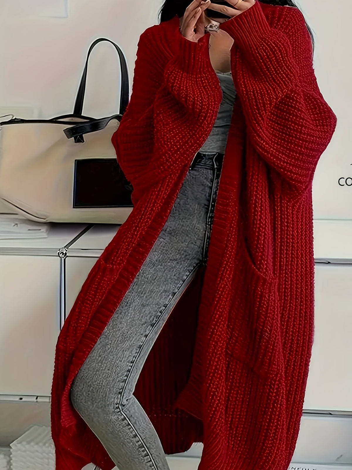 Soraya Cosy V-Neck Cardigan — Women's Relaxed Fit Sweater 6