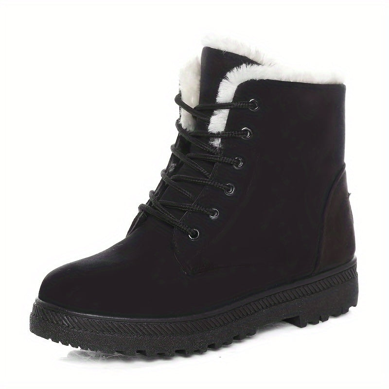 Cozy Lace-Up Ankle Boots — Plush Lining & Grip Sole 5
