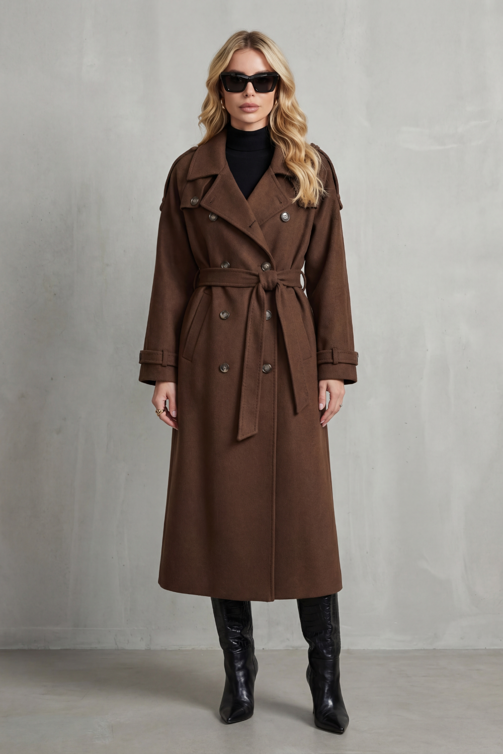 Women's Oversized Wool Trench Coat — Warm Everyday Style 2