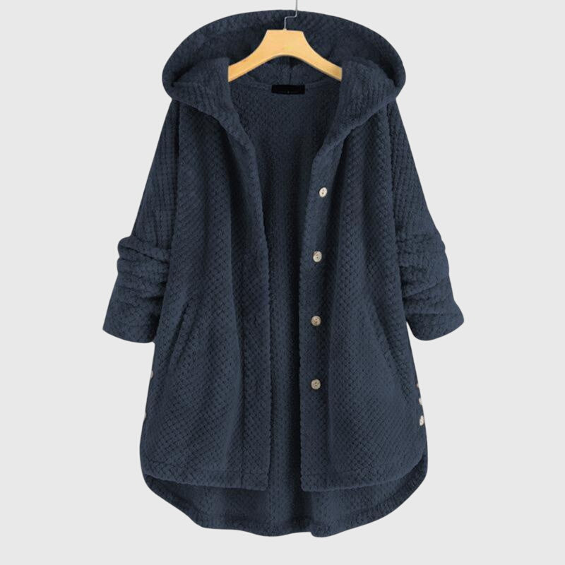Reversible Fleece Jacket with Hood — Women's All-Season Coat 3