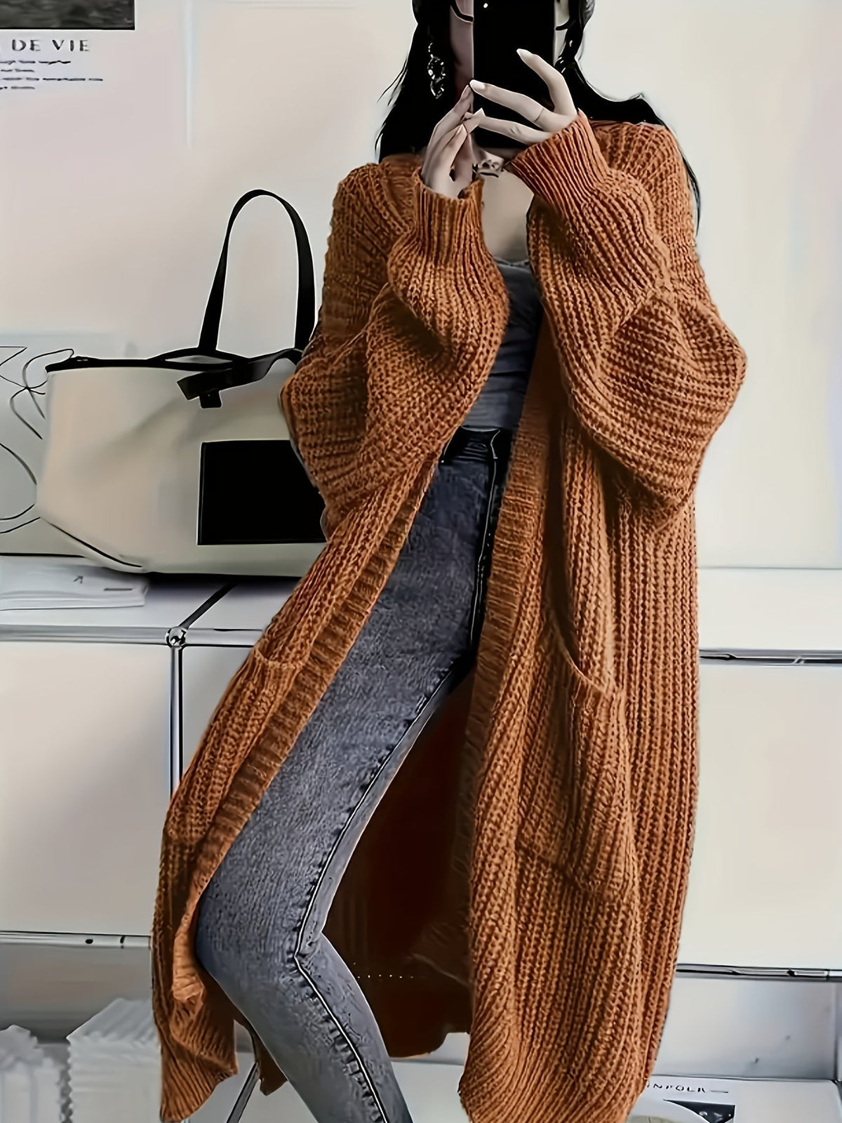 Soraya Cosy V-Neck Cardigan — Women's Relaxed Fit Sweater 12
