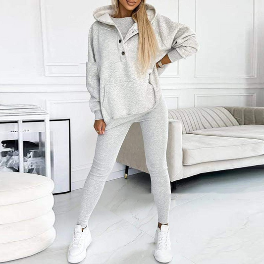 Women's Hoodie & Leggings Set — Soft Two-Piece Loungewear 1