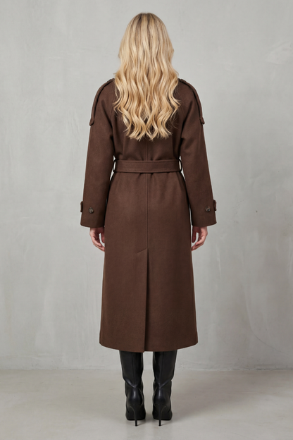 Women's Oversized Wool Trench Coat — Warm Everyday Style 4