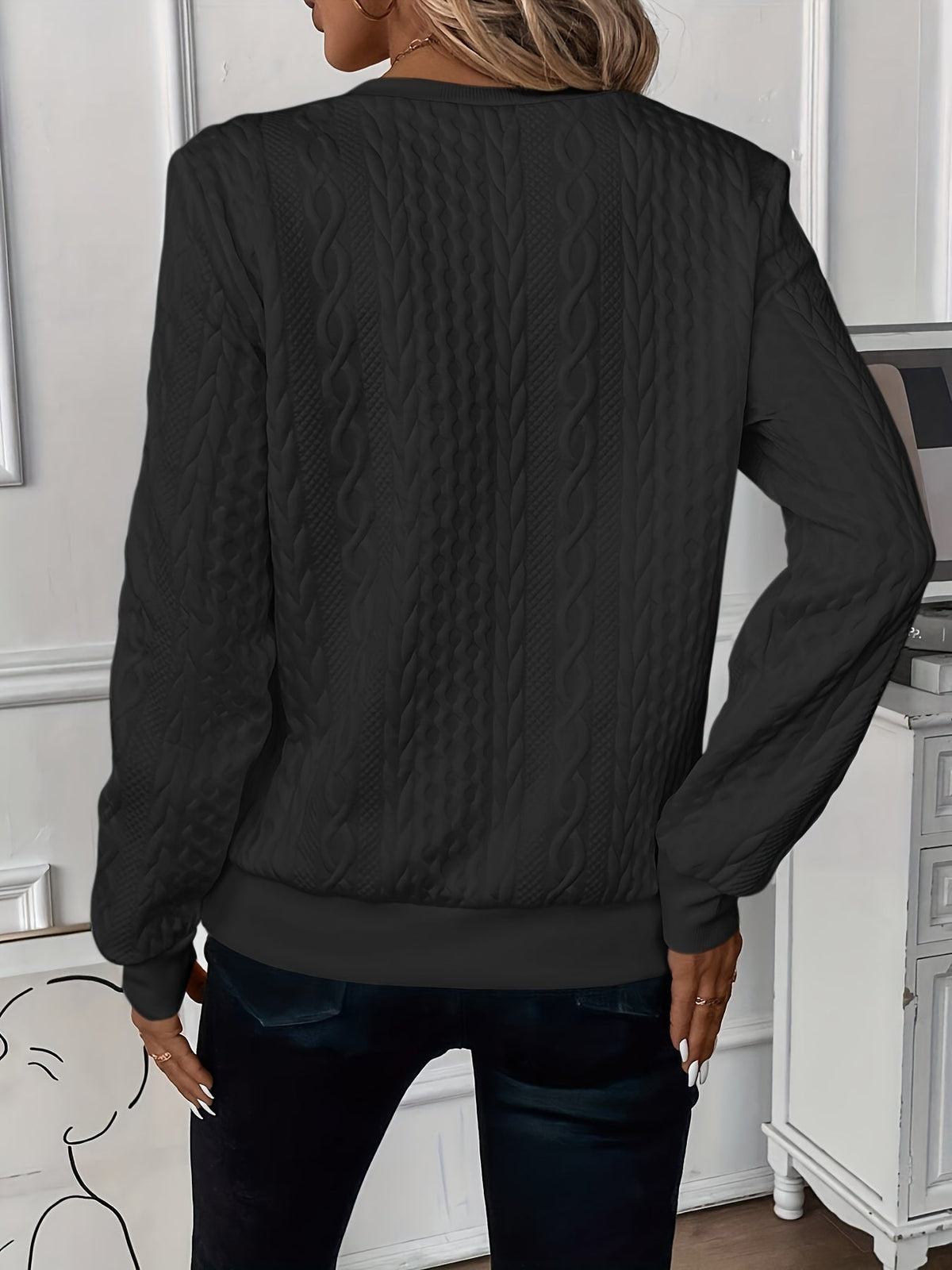Women's Hooded Zipper Sweater — Cozy Loose Fit Pullover 14