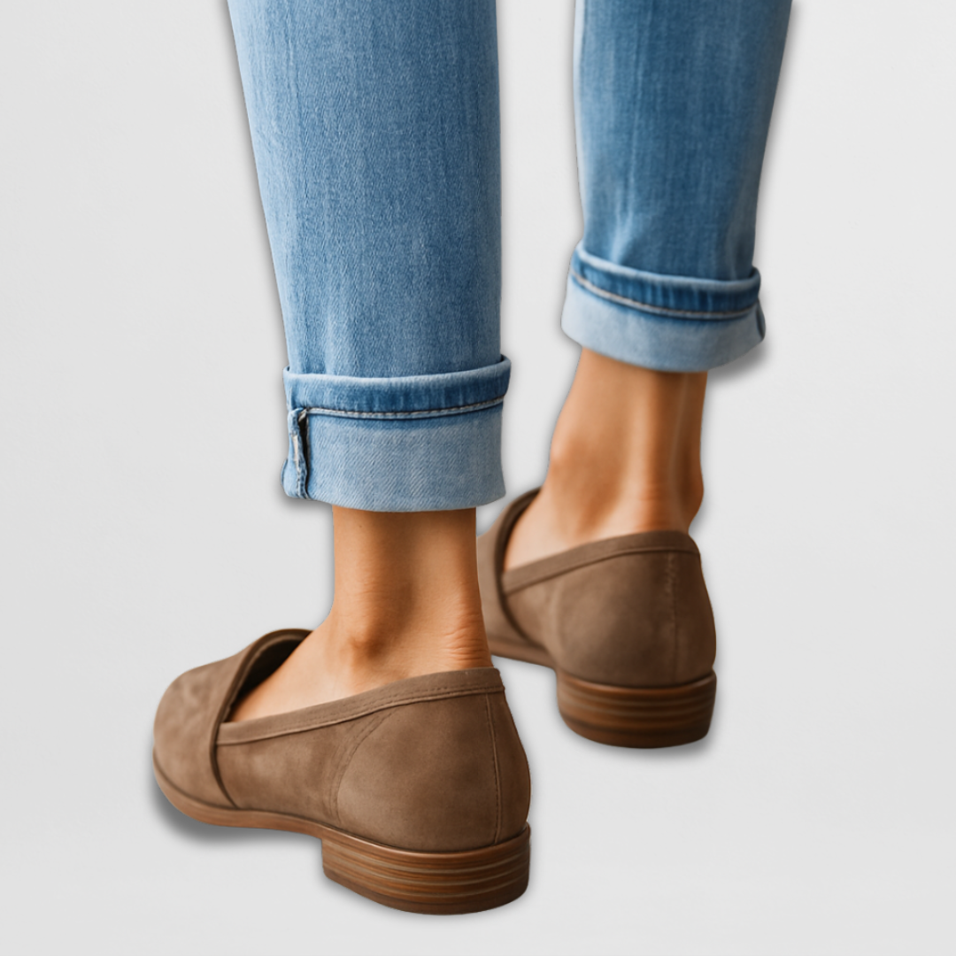 Margot Suede Comfort Loafers — Pointed Toe Slip-On Flats 4