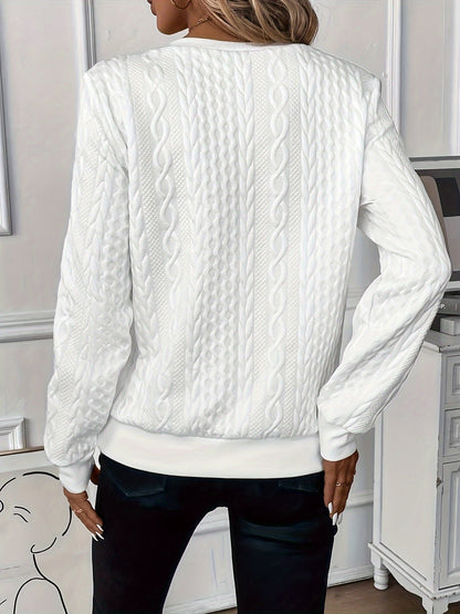 Women's Hooded Zipper Sweater — Cozy Loose Fit Pullover 8