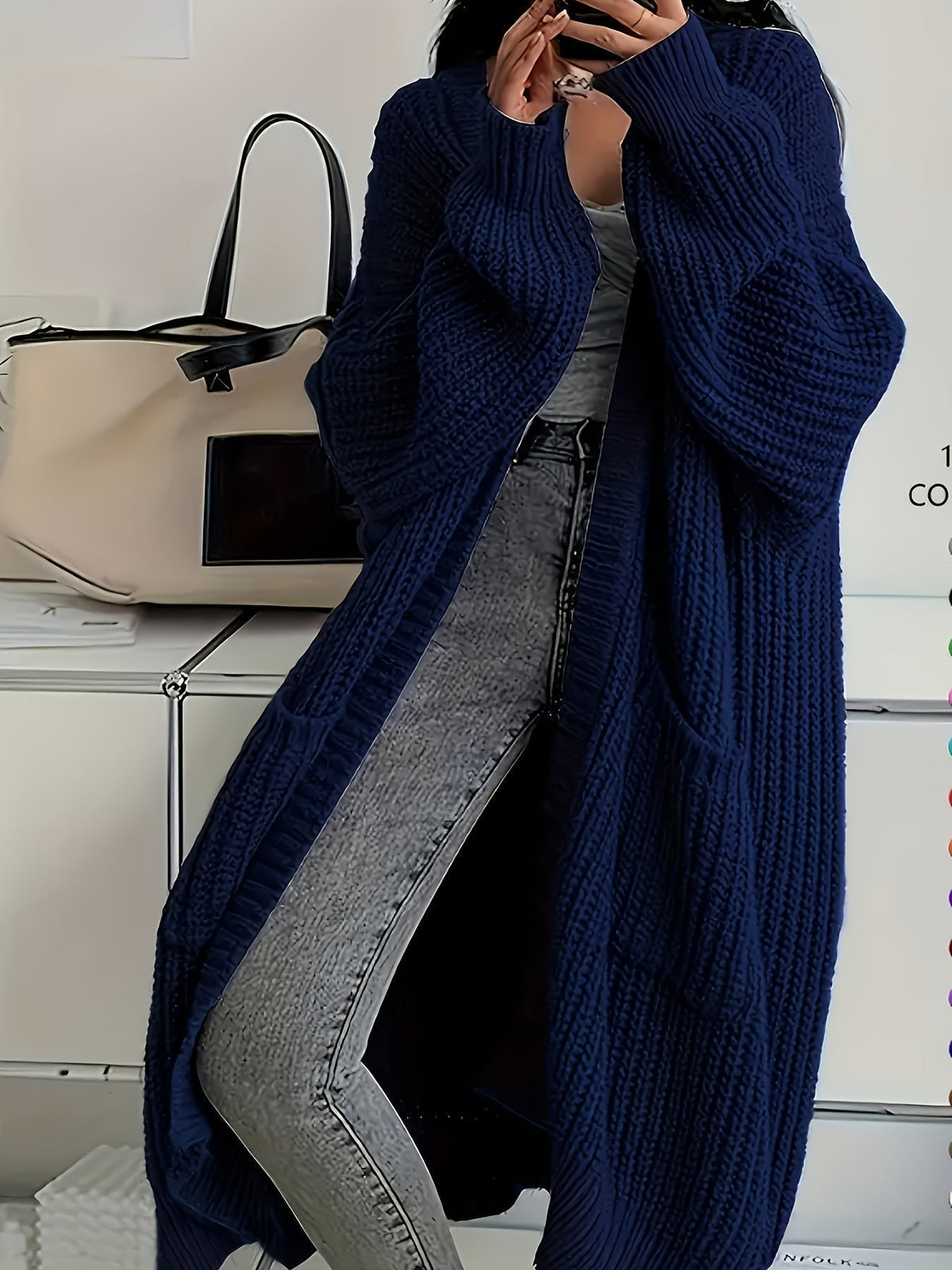 Soraya Cosy V-Neck Cardigan — Women's Relaxed Fit Sweater 8