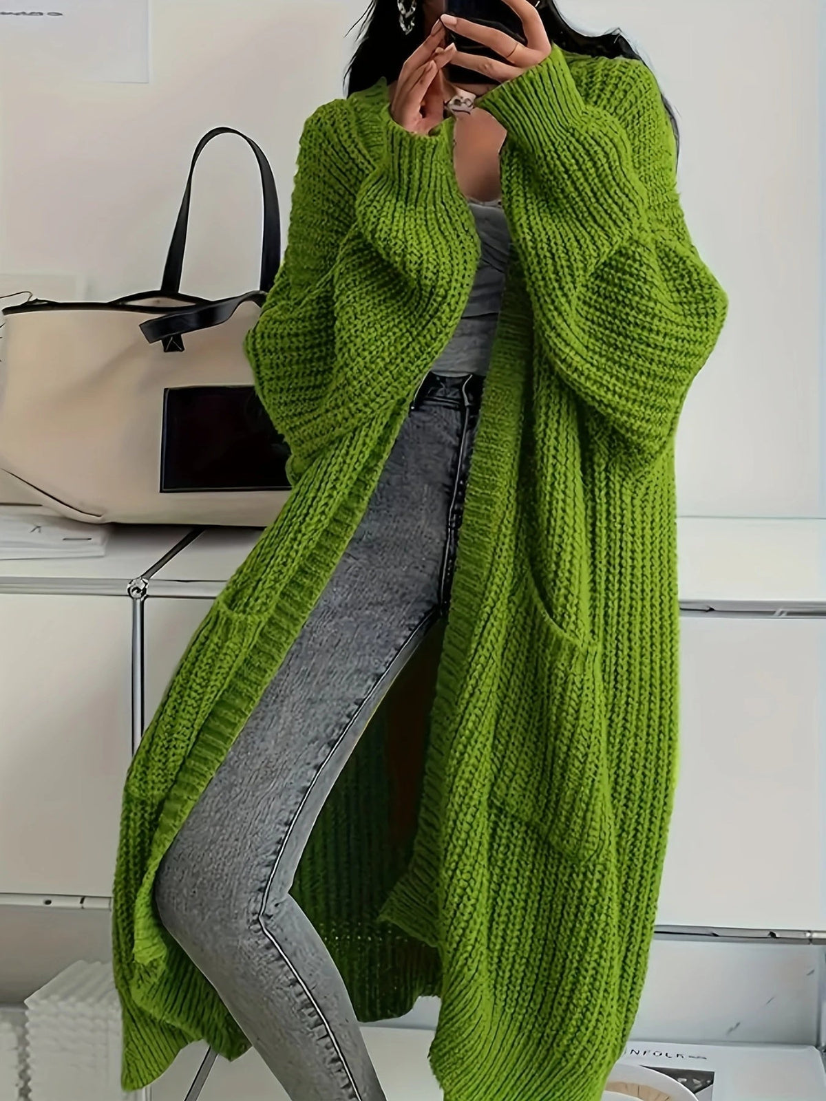 Soraya Cosy V-Neck Cardigan — Women's Relaxed Fit Sweater 5