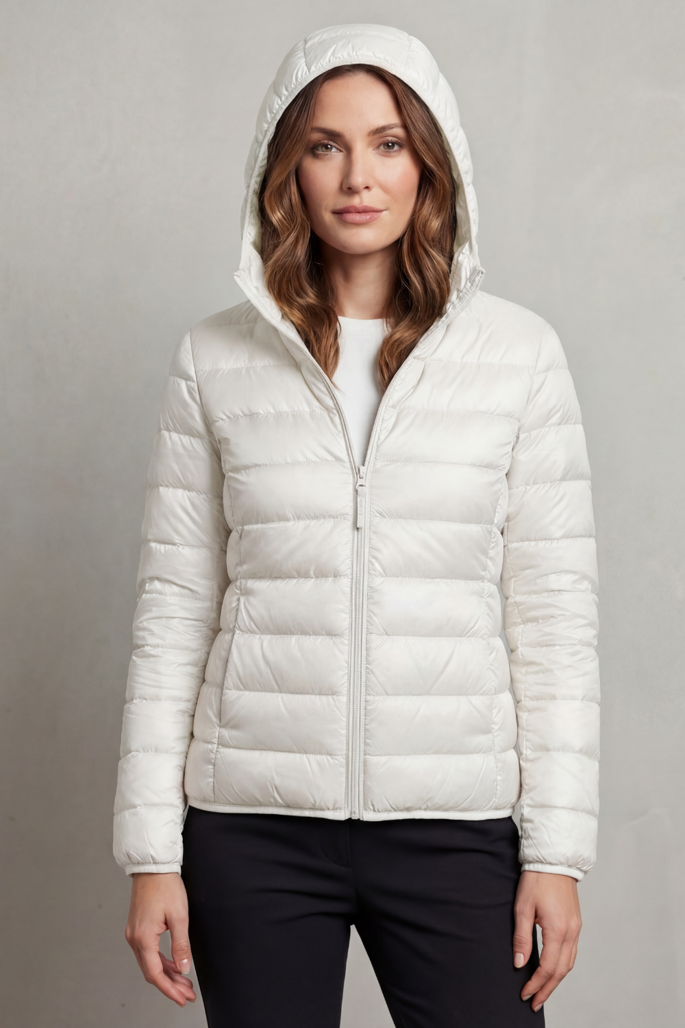 Women's Lightweight Packable Hooded Puffer Jacket 24