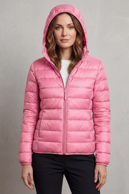Women's Lightweight Packable Hooded Puffer Jacket 28