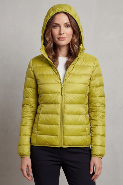 Women's Lightweight Packable Hooded Puffer Jacket 30