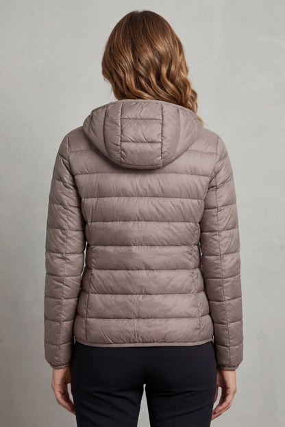 Women's Lightweight Packable Hooded Puffer Jacket 4