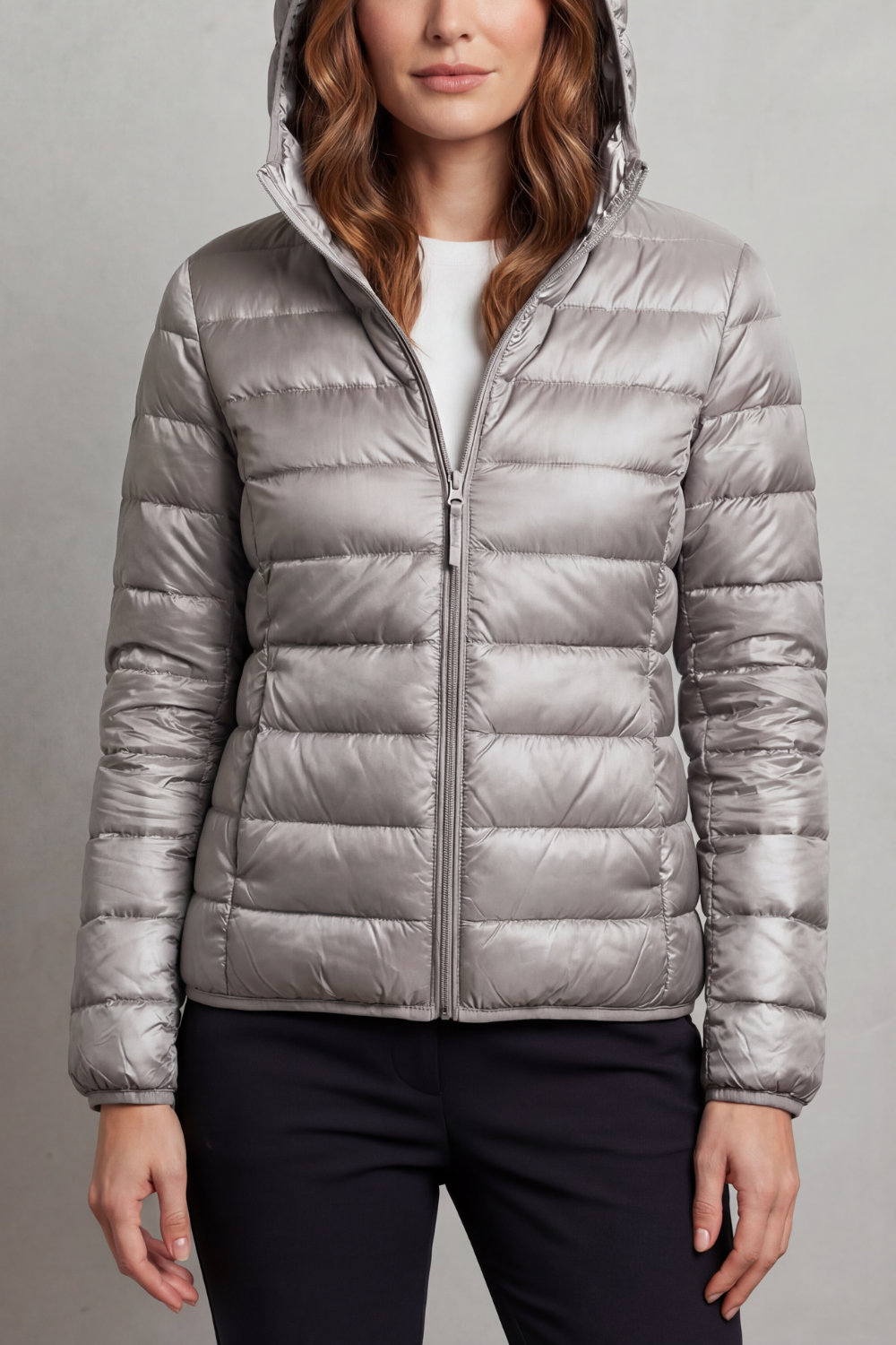 Women's Lightweight Packable Hooded Puffer Jacket 5