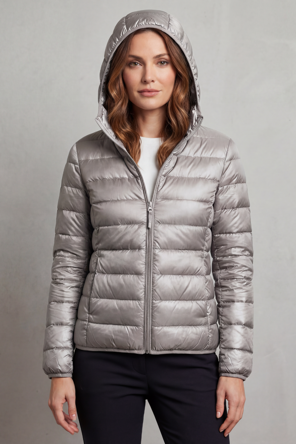 Women's Lightweight Packable Hooded Puffer Jacket 6