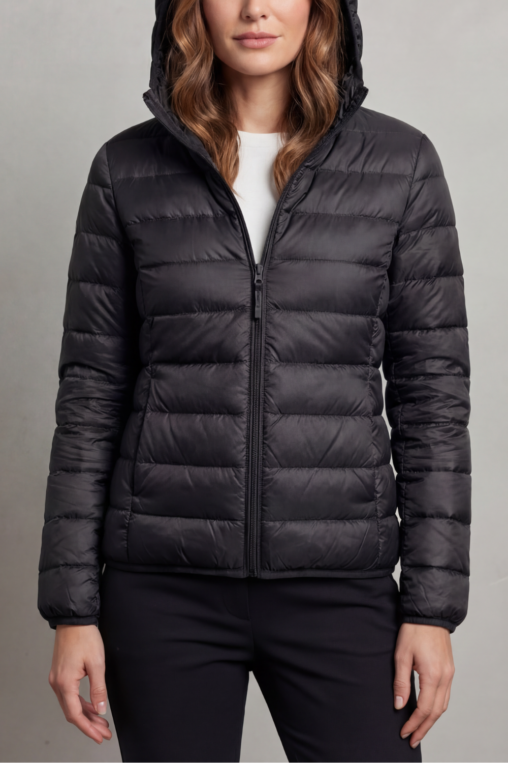 Women's Lightweight Packable Hooded Puffer Jacket 7