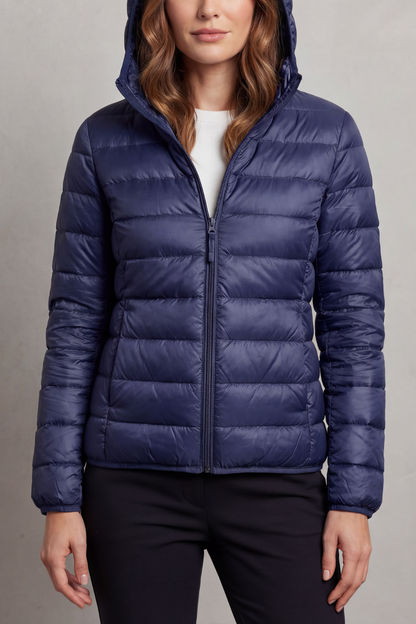 Women's Lightweight Packable Hooded Puffer Jacket 9