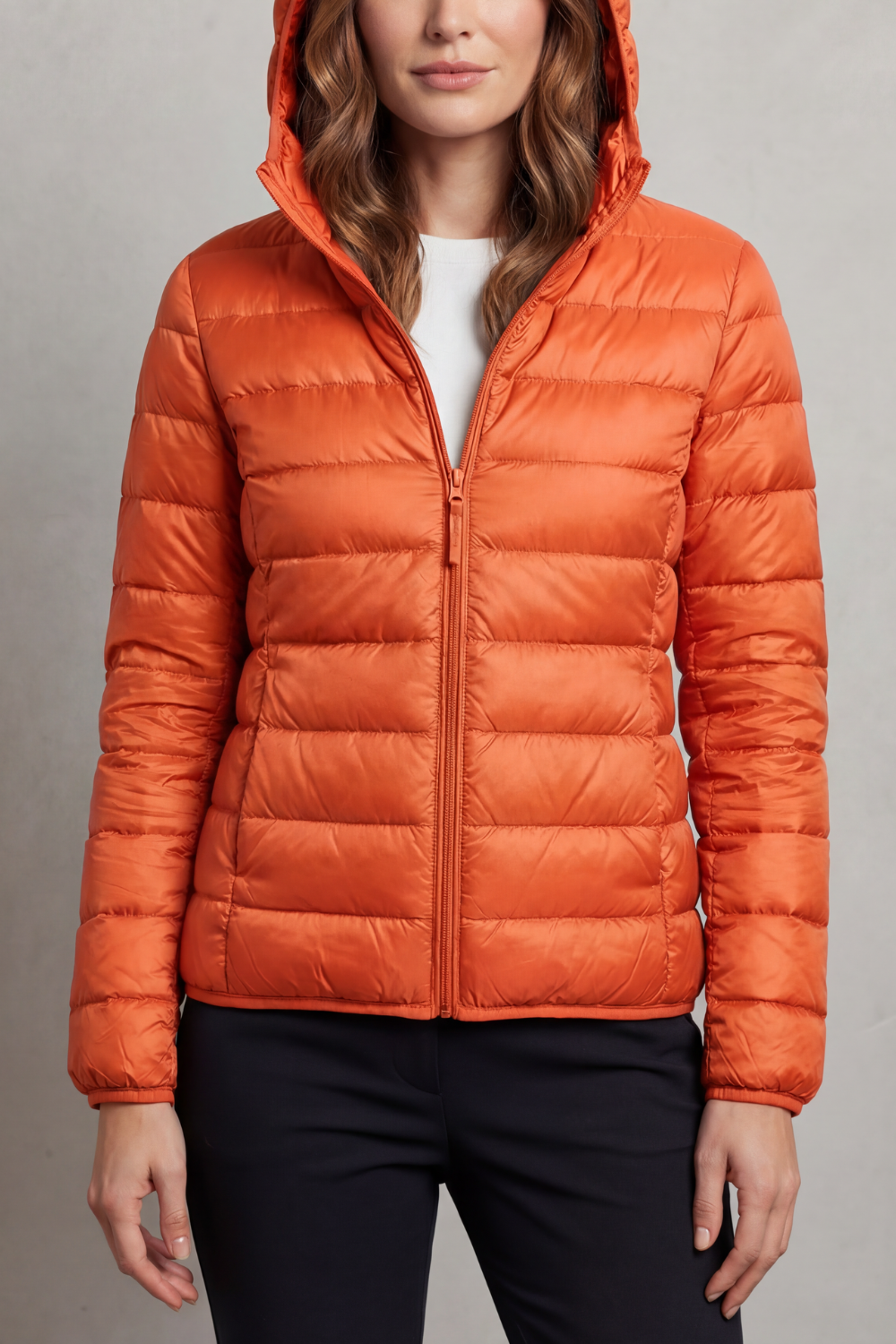 Women's Lightweight Packable Hooded Puffer Jacket 17