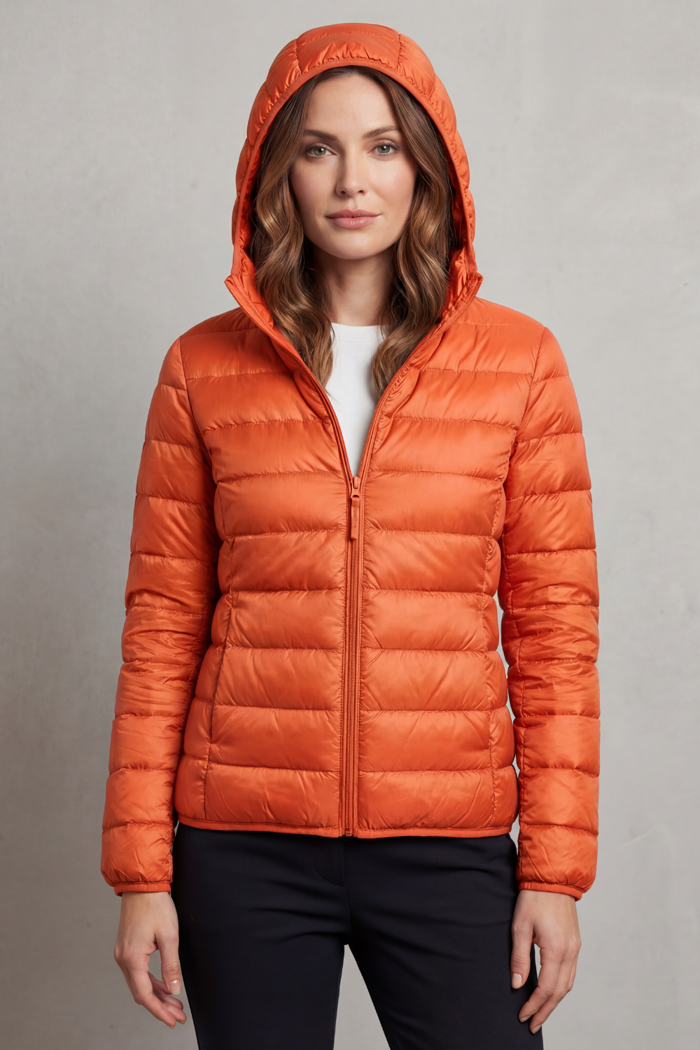 Women's Lightweight Packable Hooded Puffer Jacket 18