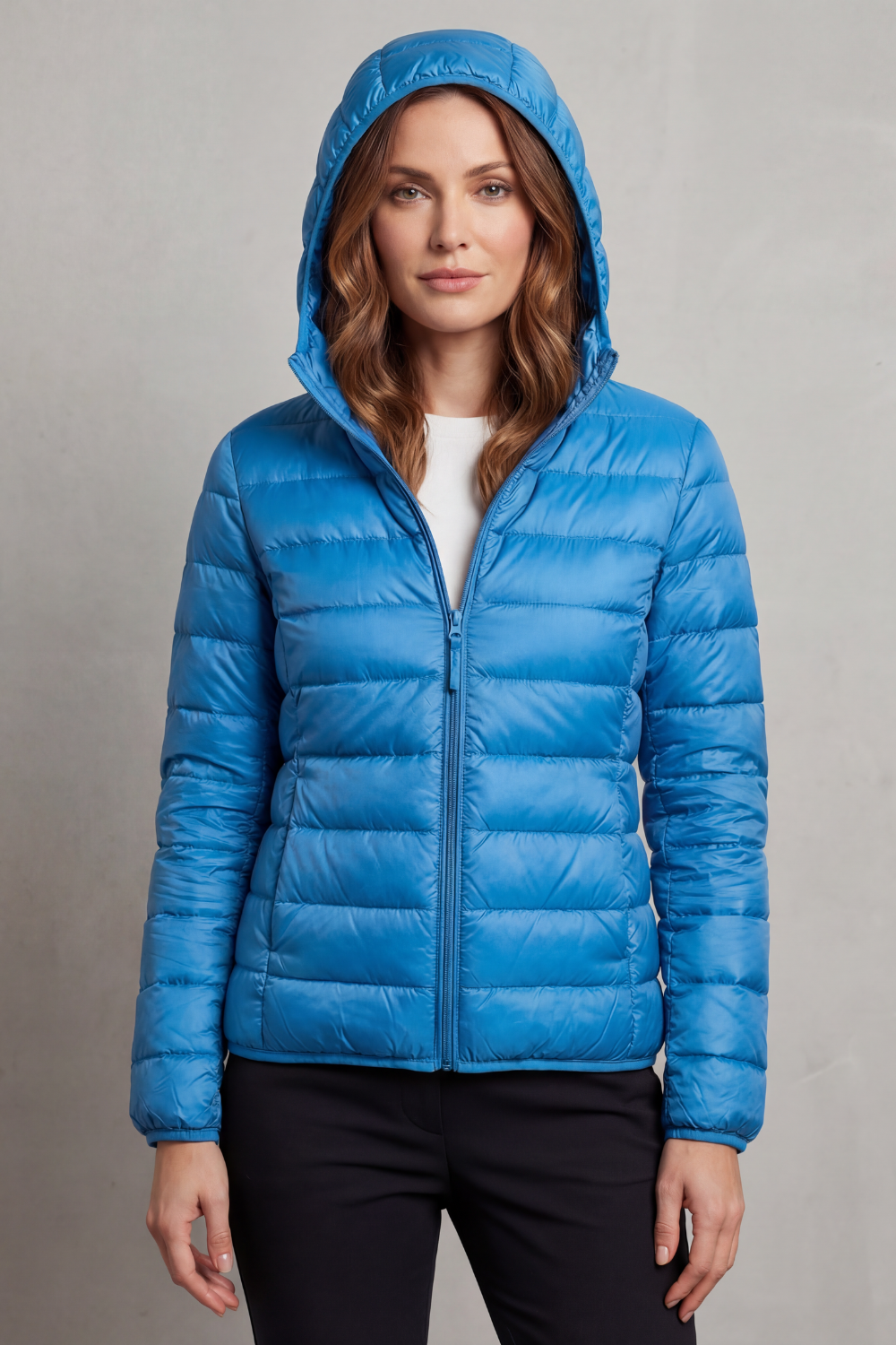 Women's Lightweight Packable Hooded Puffer Jacket 20