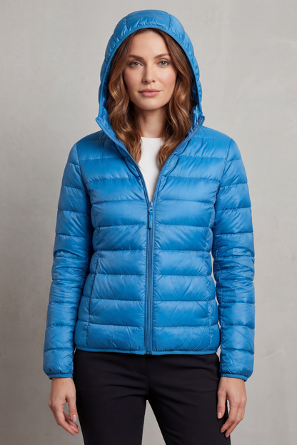 Women's Lightweight Packable Hooded Puffer Jacket 20