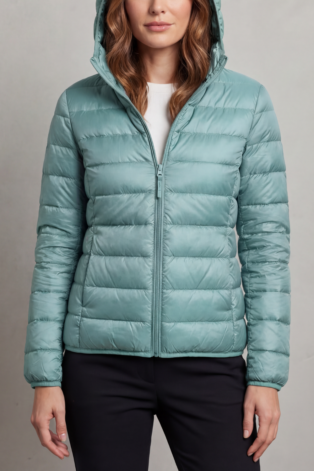 Women's Lightweight Packable Hooded Puffer Jacket 21
