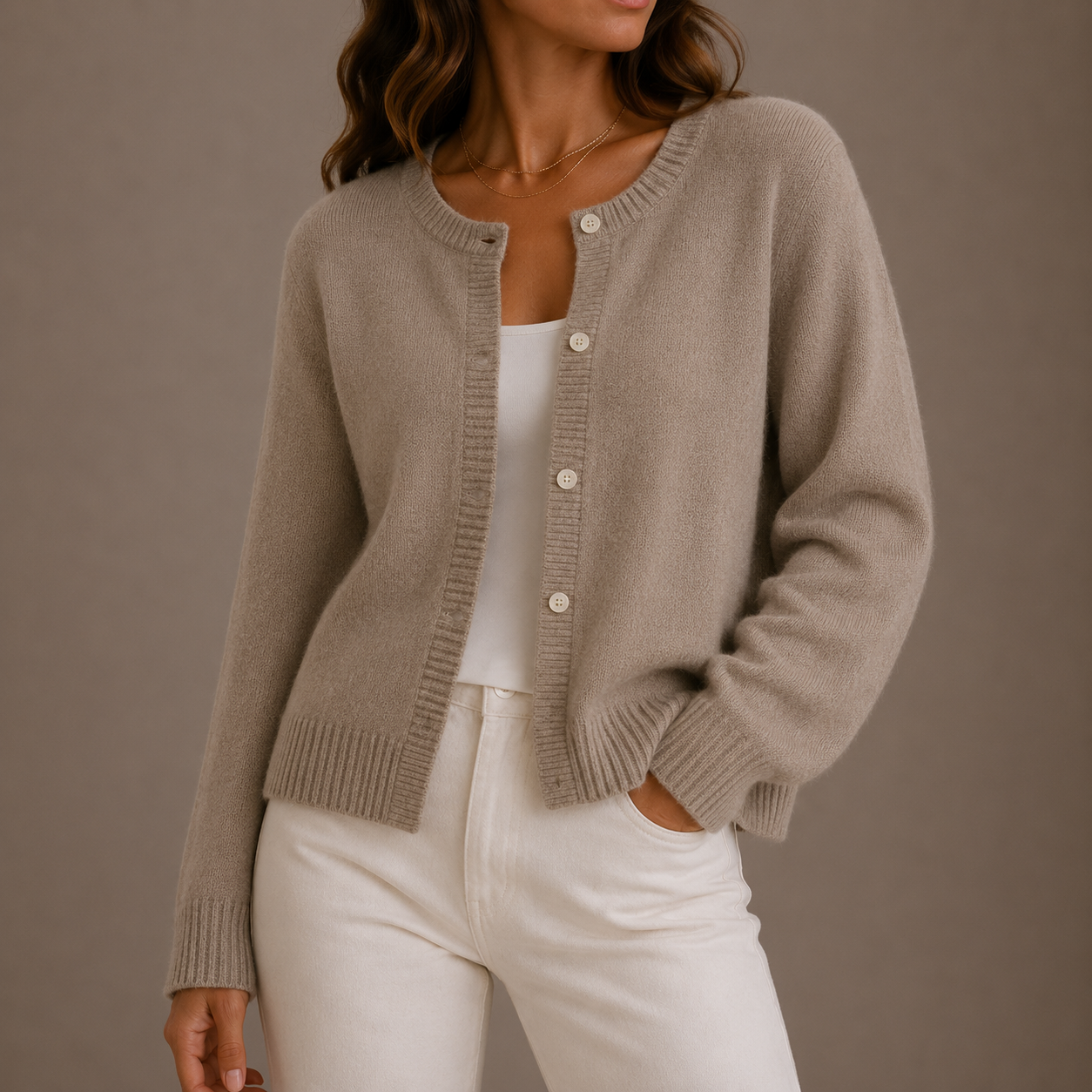 Women's Knit Cardigan — Soft Button-Up Long Sleeve Sweater 5