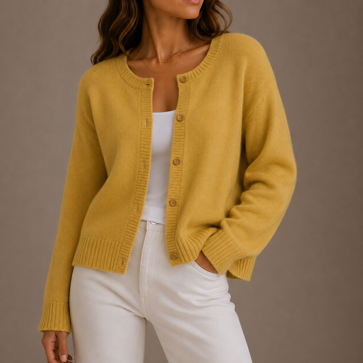Women's Knit Cardigan — Soft Button-Up Long Sleeve Sweater 6
