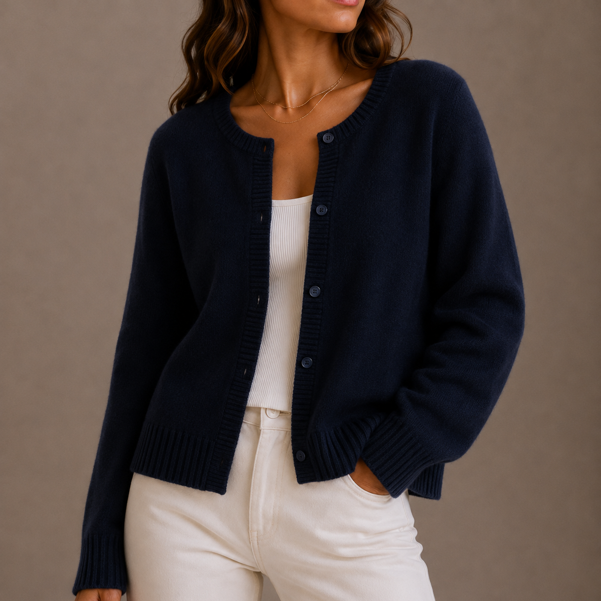Women's Knit Cardigan — Soft Button-Up Long Sleeve Sweater 8