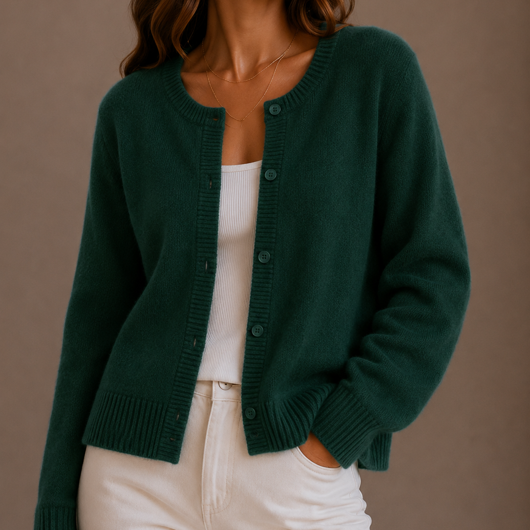 Women's Knit Cardigan — Soft Button-Up Long Sleeve Sweater 10