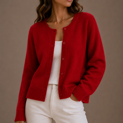Women's Knit Cardigan — Soft Button-Up Long Sleeve Sweater 11