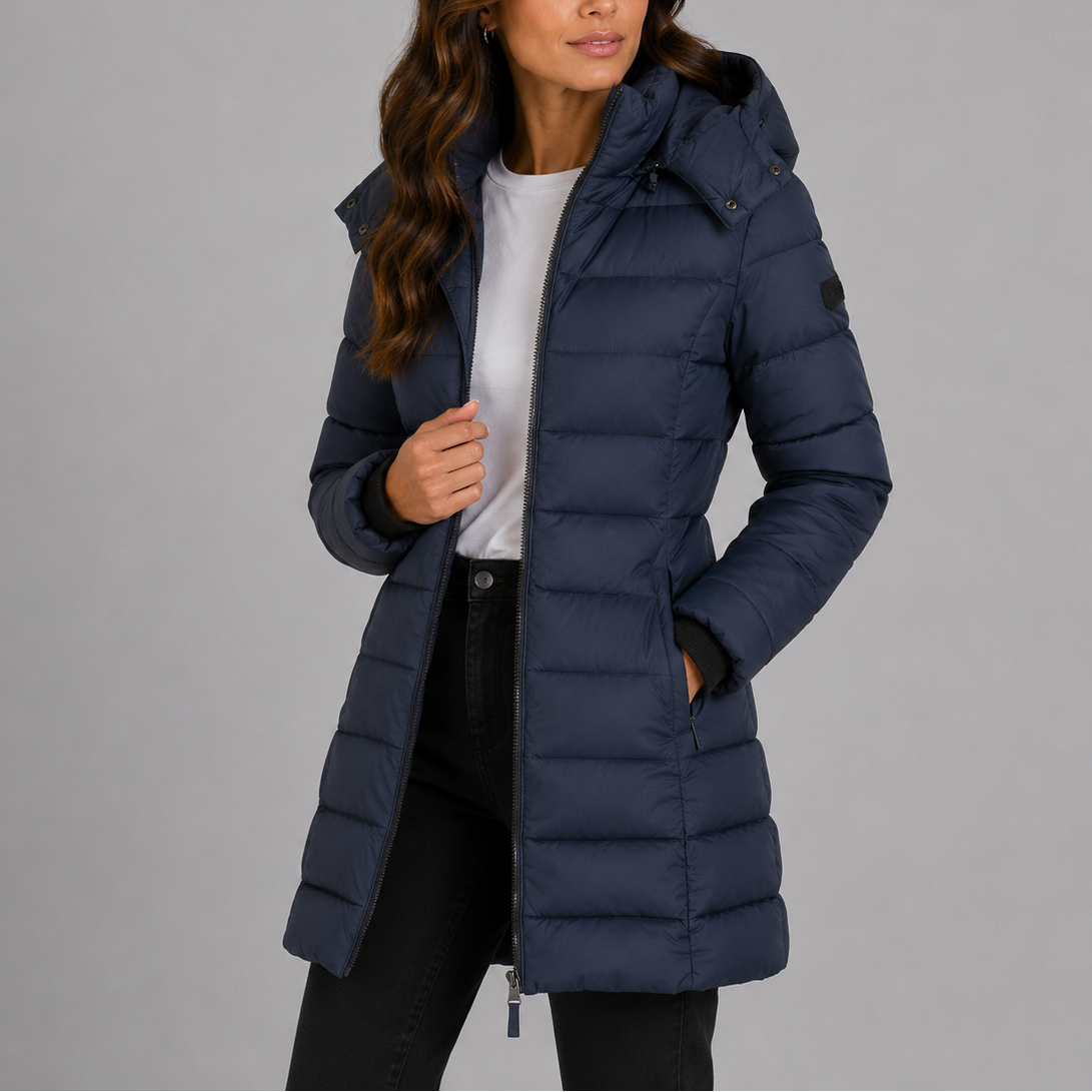 Women's Long Hooded Puffer Jacket — Insulated Winter Coat 3