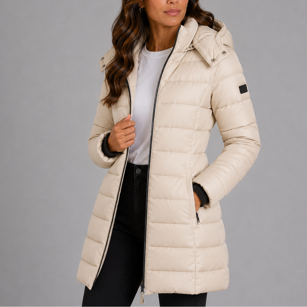 Women's Long Hooded Puffer Jacket — Insulated Winter Coat 6