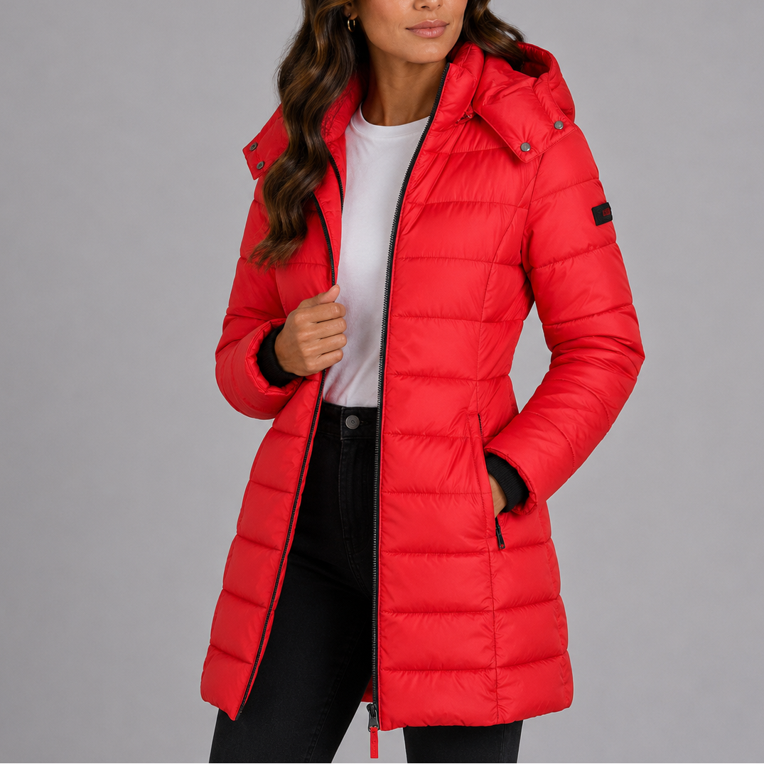 Women's Long Hooded Puffer Jacket — Insulated Winter Coat 7