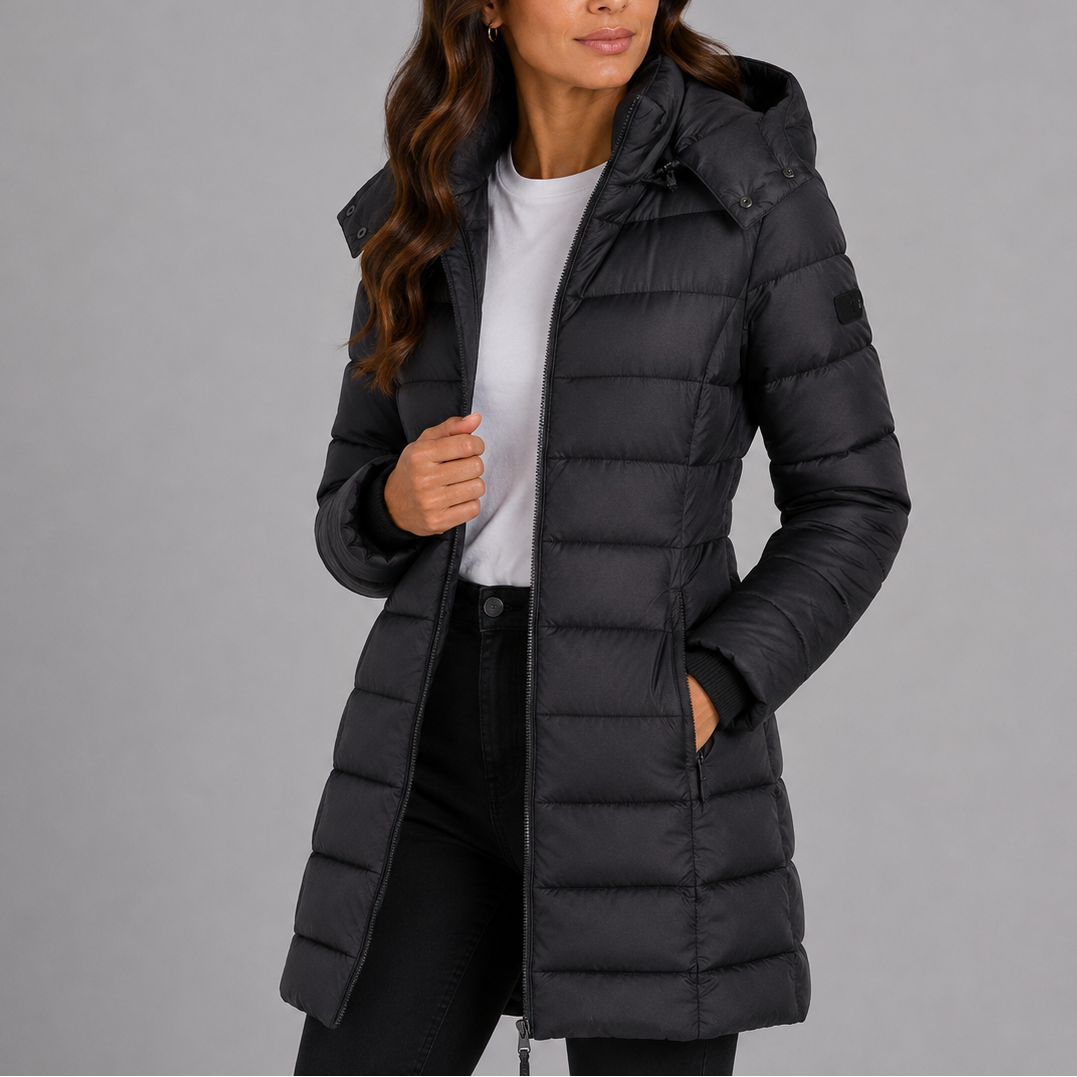 Women's Long Hooded Puffer Jacket — Insulated Winter Coat 8