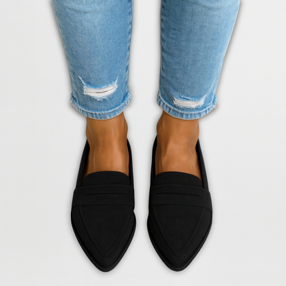 Margot Suede Comfort Loafers — Pointed Toe Slip-On Flats 2