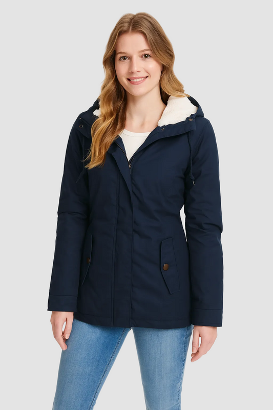 Women's Hooded Winter Jacket — Warm Fleece Lining S–3XL 1