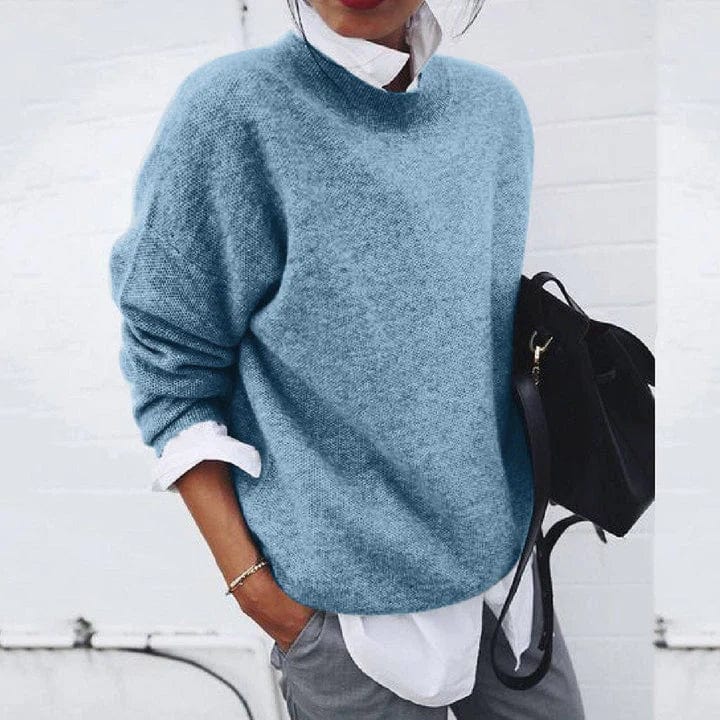 Women's Loose Fit Cashmere Sweater — Soft Cozy Knit 1