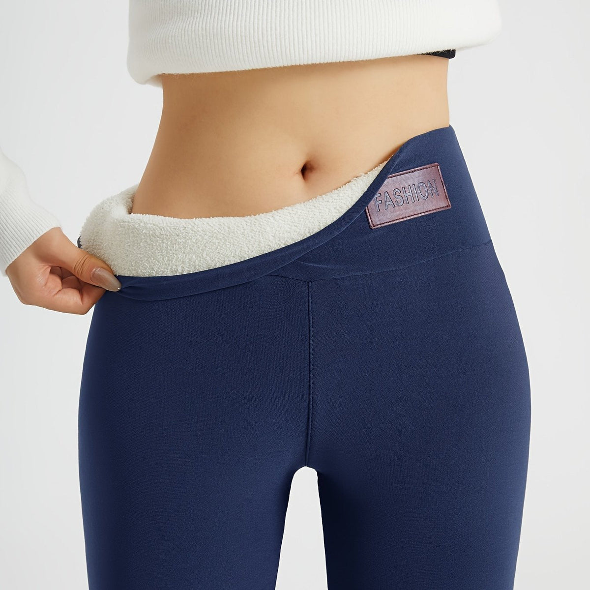Fleece Lined High Waist Leggings — Sherpa Inner Warmth 6