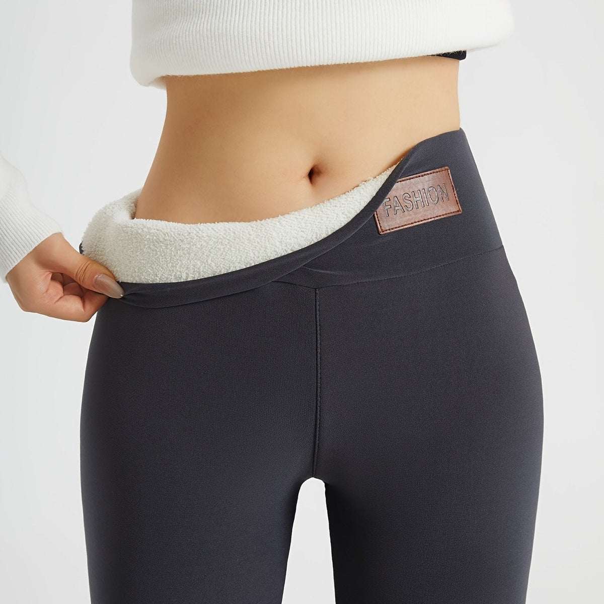 Fleece Lined High Waist Leggings — Sherpa Inner Warmth 8
